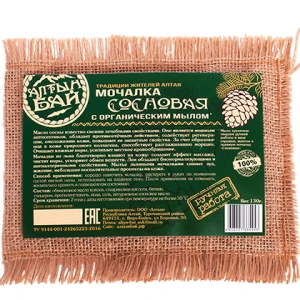 Мочалка Сосновая с органическим мылом 130 гр