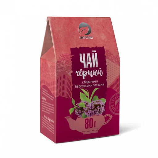 Чай черный с баданом и березовыми почками 80 гр