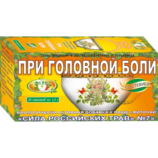 Чай №7 От головной боли №20*1,5 гр
