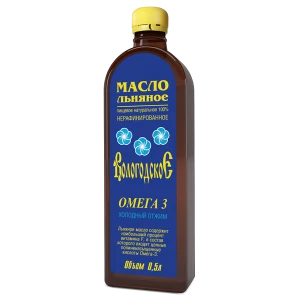 Масло льняное "Вологодское" 0,5 л