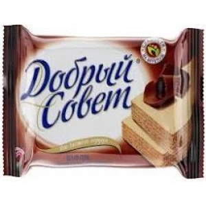 Вафли Добрый совет Шоколад на фруктозе 73 гр