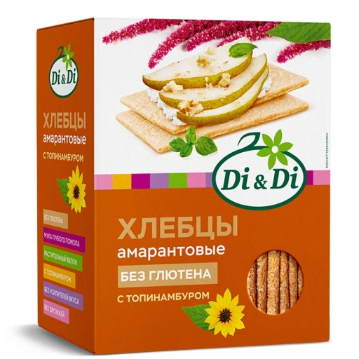 Хлебцы амарантовые кукурузно-рисовые с топинамбуром 195 гр