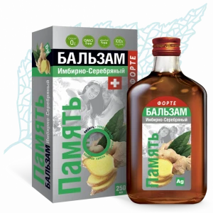Бальзам Память плюс имбирно-серебряный 250 мл
