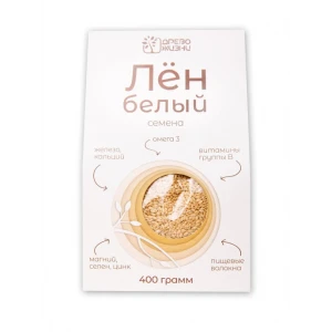 Лен белый 400 гр
