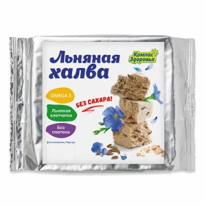 Халва подсолнечно-льняная на фруктозе 250 гр