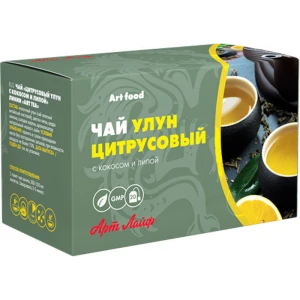Чай Цитрусовый улун с кокосом и липой 2 гр