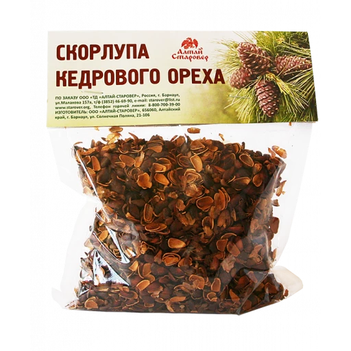 Скорлупа кедрового ореха 150 гр