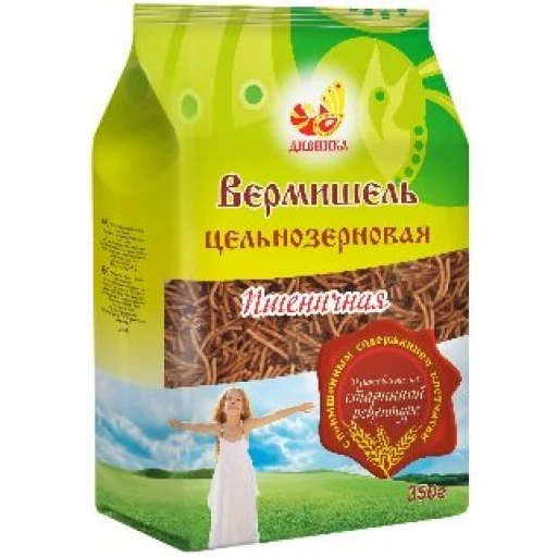 Вермишель пшеничная цельнозерновая 350 гр