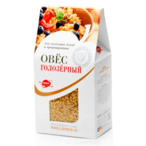 Овёс голозерный для проращивания 500 гр