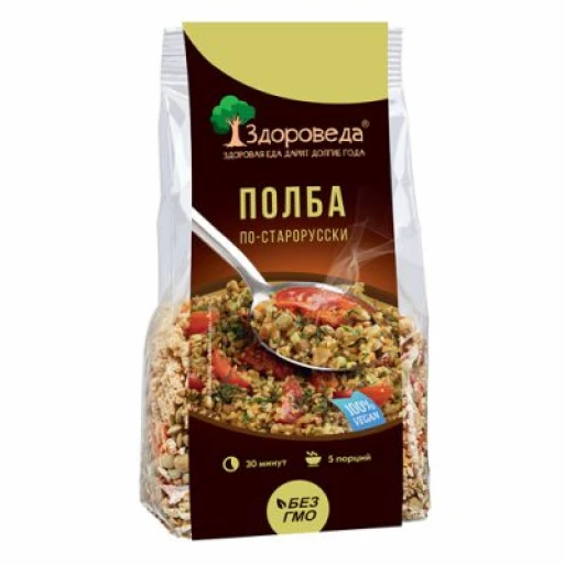 Полба с зеленой чечевицей 250 гр