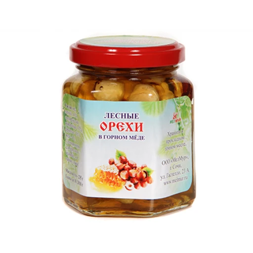 Лесные орехи в горном меде 235 гр