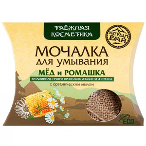 Мочалка для умывания Мед и ромашка 60 гр