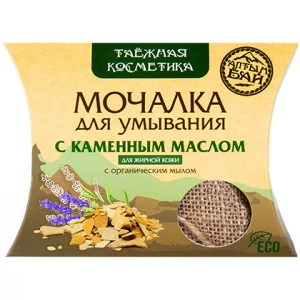 Мочалка для умывания с каменным маслом 60 гр