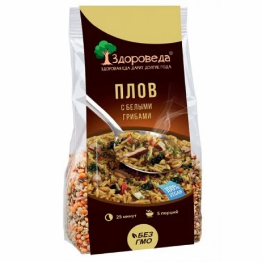 Плов с белыми грибами 250 гр
