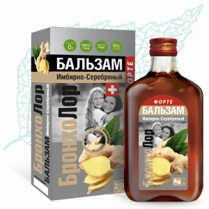 Бальзам БронхоЛор имбирно-серебряный 250 мл